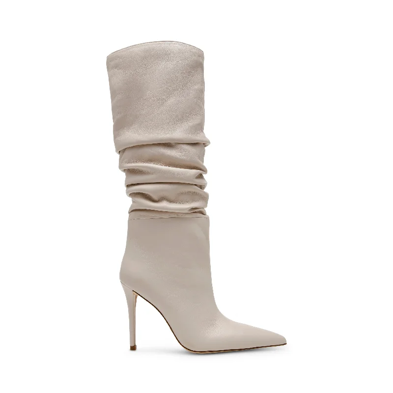 stylish women’s shoes for weddings -Schmooze Boot BONE