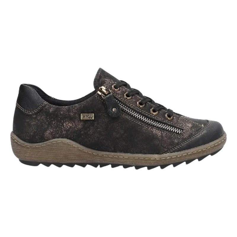 comfortable women’s footwear for everyday use -Rieker Women's R1402-07 Black/Antique