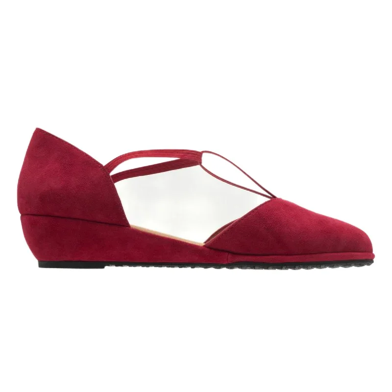 high-quality women’s dress shoes -Yes Women's Patsy Red Suede