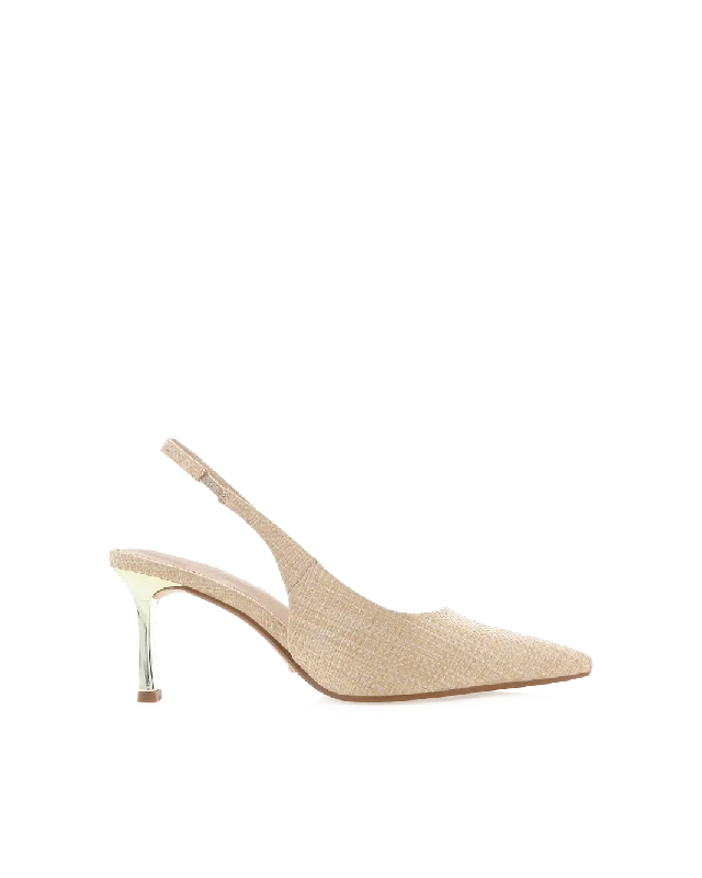 trendy women’s shoes for date nights -XEENIA - NATURAL RAFFIA-GOLD