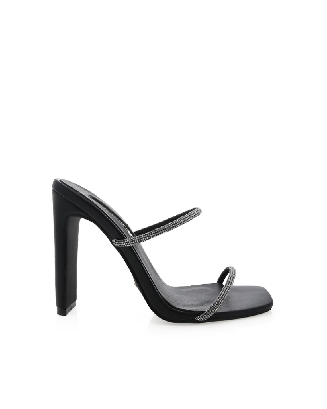 trendy women’s heels for business events -YOLA - DIAMANTE-BLACK