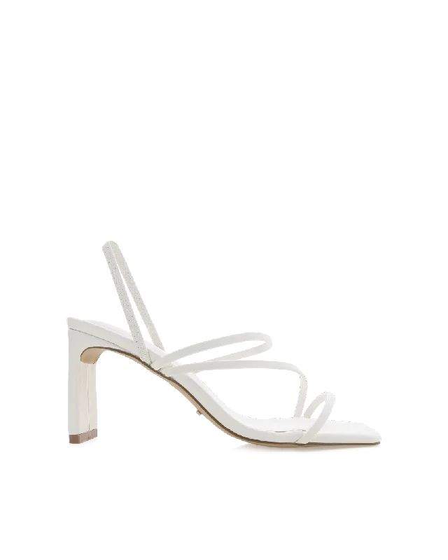 trendy women’s shoes for date nights -GENNA WIDE FIT - WHITE