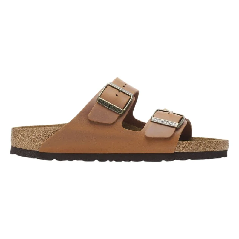 chic women’s shoes for dinner parties -Birkenstock Women's Arizona Cognac Oiled Leather