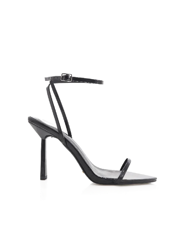 fashionable women’s heels for cocktail parties -HERSH - BLACK PATENT