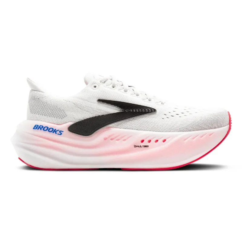 cute women’s slip-on shoes for casual wear -Brooks Women's Glycerin Max White/Black/Diva Pink