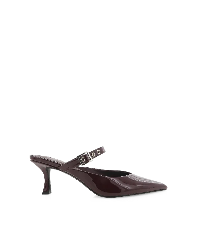 comfortable women’s dress shoes for work -OLINDA - WINE PATENT