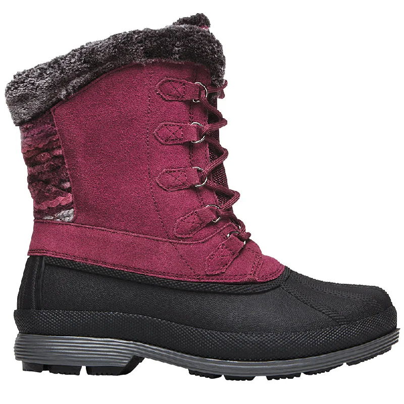 fashionable women’s work shoes -Lumi Tall Lace Snow Boots