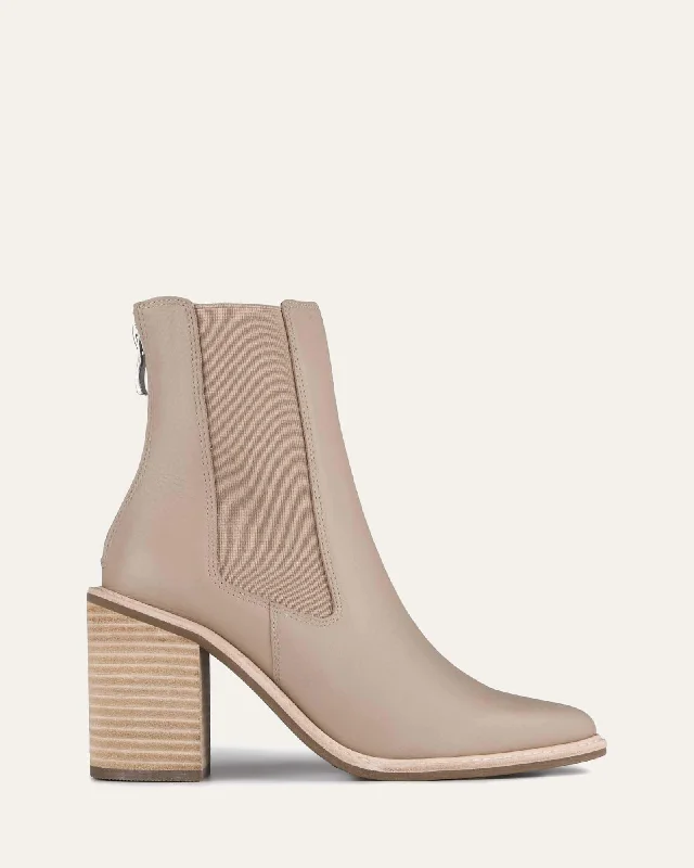 best women’s shoes for everyday comfort -LUXE HIGH ANKLE BOOTS TAUPE LEATHER