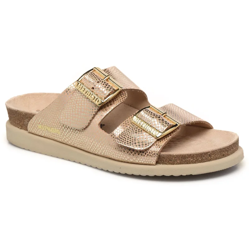 best women’s shoes for fashion-forward looks -Hester Metallic Leather Women's Slide Sandals