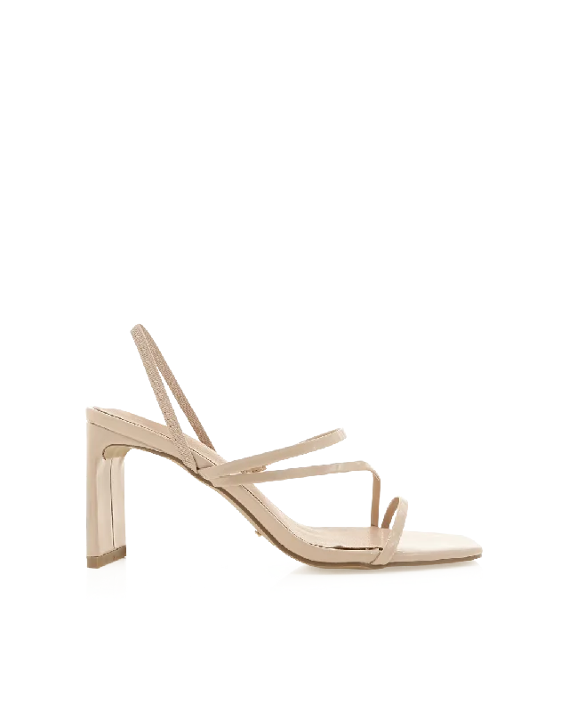 fashionable pumps for women’s office style -GENNA - NUDE PATENT