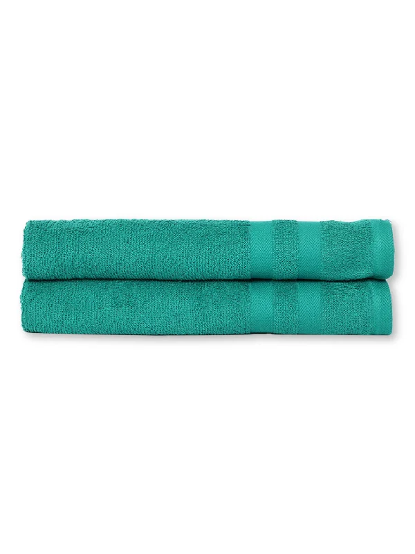 classic women’s jackets for work -Unisex Sea Green Basic Terry Hand Towel -Pack of Two