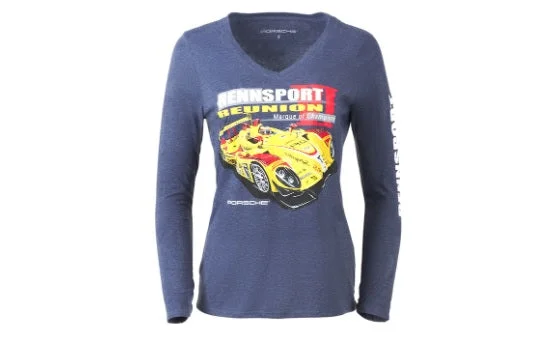 comfortable women’s clothing for travel -Porsche Rennsport Poster Women's Long Sleeve Shirt