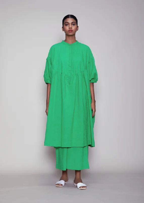 women’s elegant evening dresses online -Acra Tunic Set Green