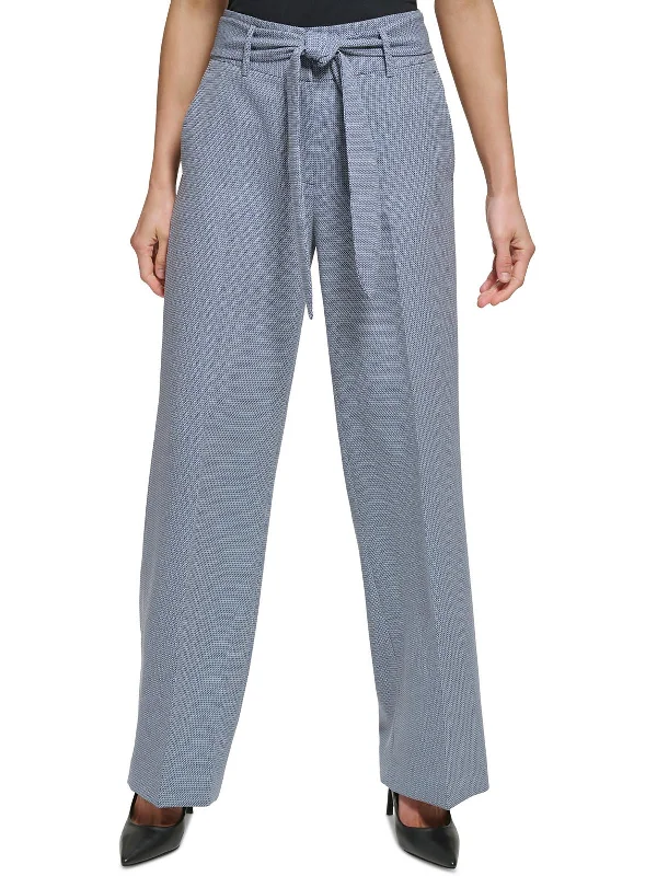 affordable women’s clothing online -Womens High Rise Office Wide Leg Pants