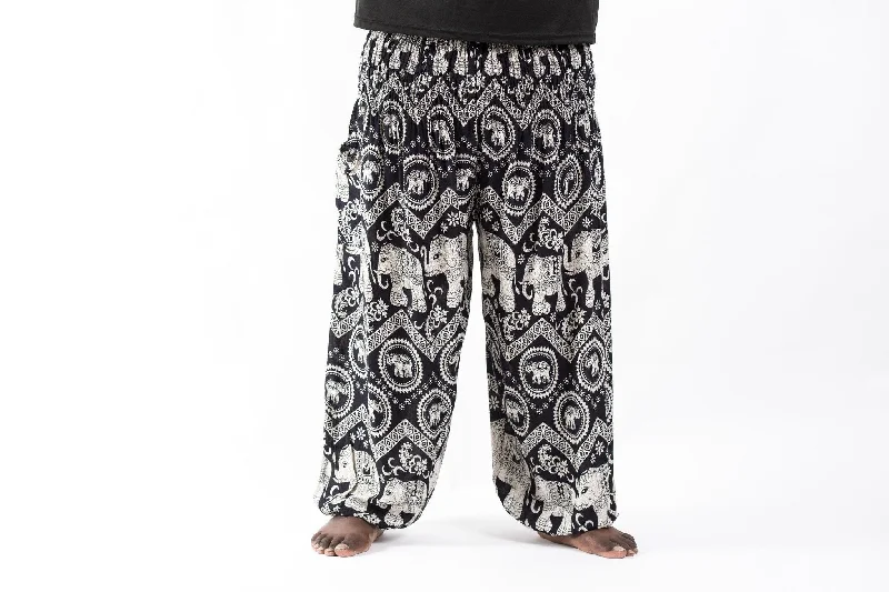 stylish women’s skirts for all occasions -Plus Size Imperial Elephant Unisex Elephant Pants in Black