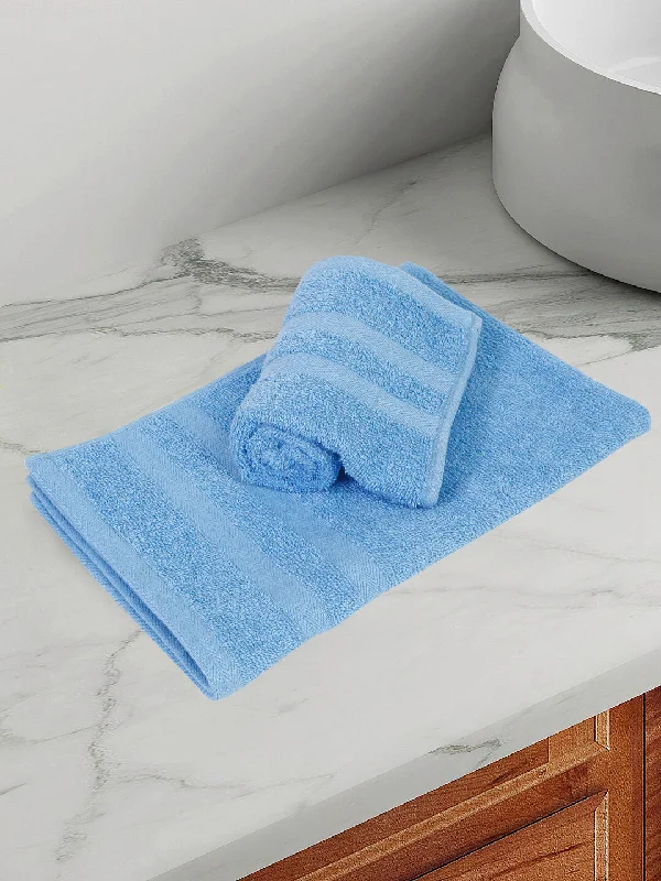 best women’s outfits for office wear -Sky Blue Hand Towel