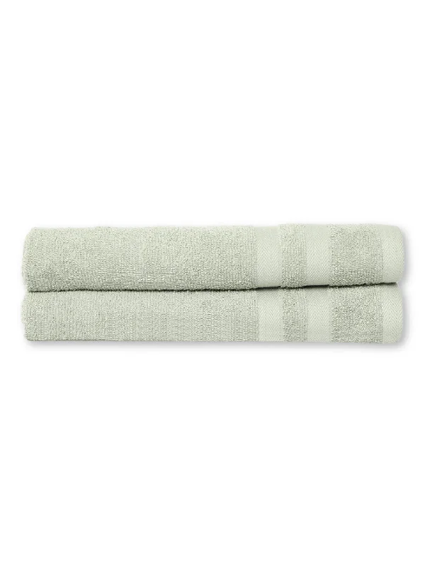 trendy women’s clothes for all seasons -Unisex Pista Green Basic Terry Hand Towel -Pack of Two