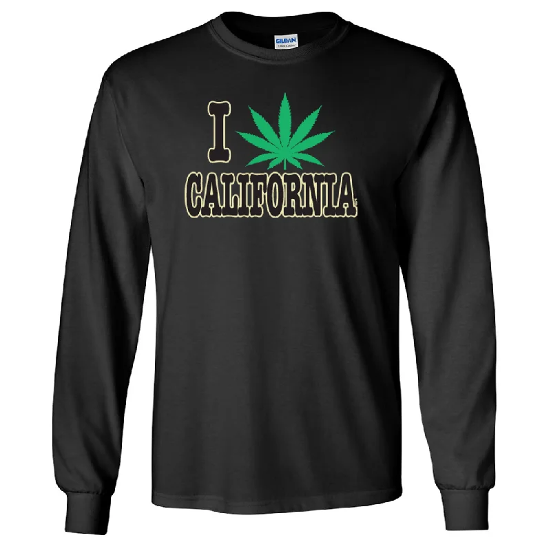 trendy pants for women in 2025 -I Love Pot California Long Sleeve Shirt