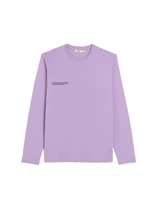 comfortable loungewear for women -Womens 365 Midweight Long Sleeve T-shirt—Orchid Purple