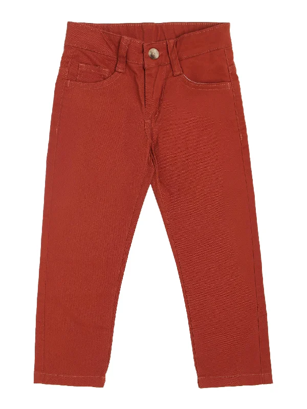 high-waisted women’s jeans for everyday wear -Boy Rust Trouser