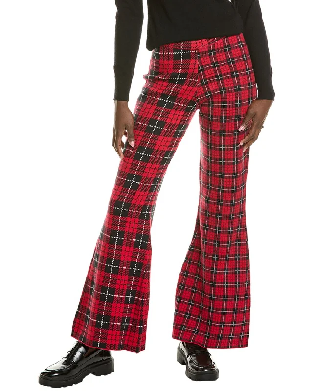 affordable women’s summer clothing -Minnie Rose Mixed Plaid Pant