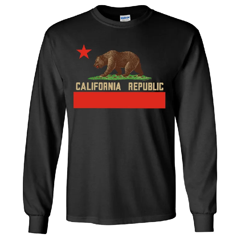 stylish women’s skirts for all occasions -Don Pimentel California Republic Bear Flag Long Sleeve Shirt