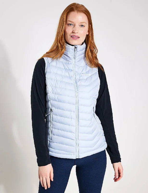 versatile women’s clothing for travel -Powder Lite Insulated Vest - Cirrus Grey