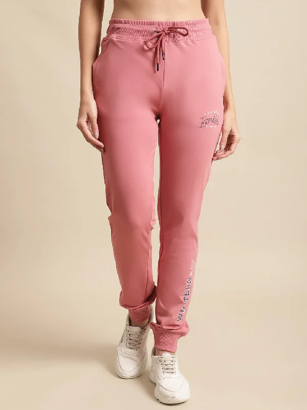 fashion-forward women’s clothing for all seasons -Women's Casual  Pink Full length Mid rise Jogger Pants