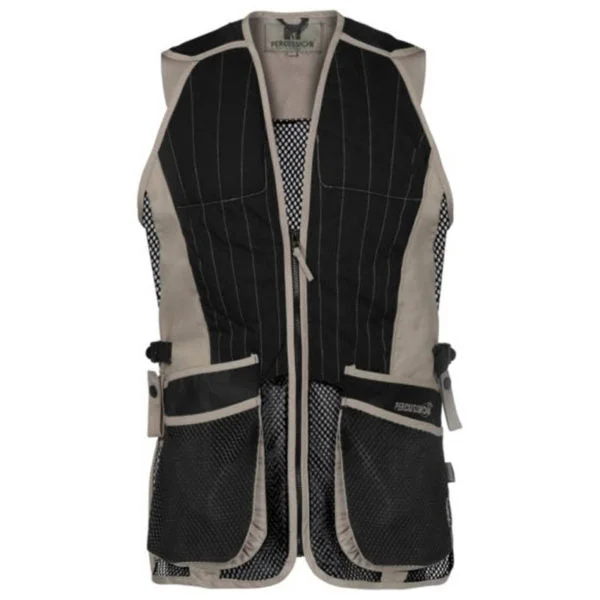 fashion-forward women’s clothing for all seasons -Percussion Skeet Vest - Black & Beige