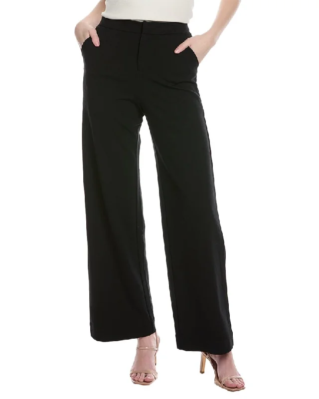 versatile women’s clothing for travel -Splendid x Kate Young Straight Leg Wool-Blend Pant