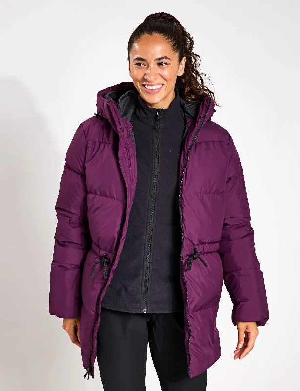 women’s pants for professional settings -Kirschallee Jacket - Midnight Plum