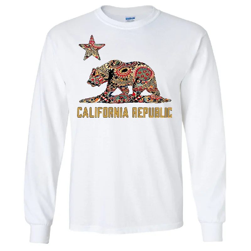 fashionable women’s blouses for work -California Republic Paisley Long Sleeve Shirt