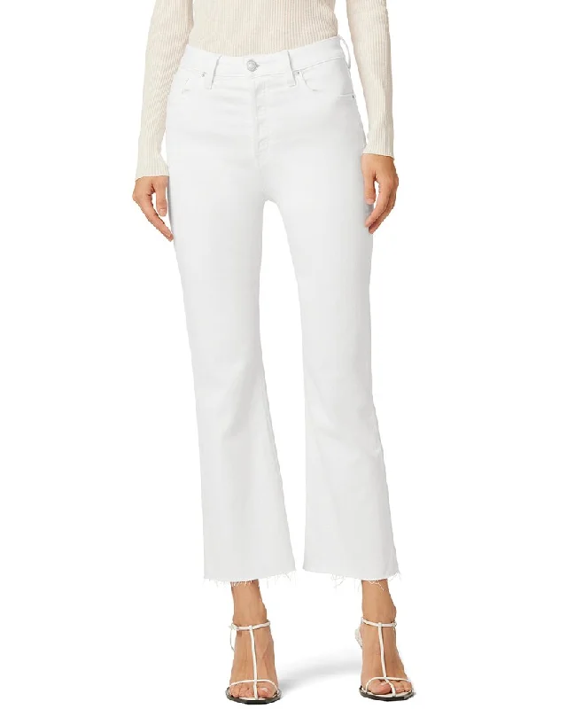 best women’s coats for cold weather -HUDSON Jeans Faye Ultra High-Rise Bootcut Crop White Jean