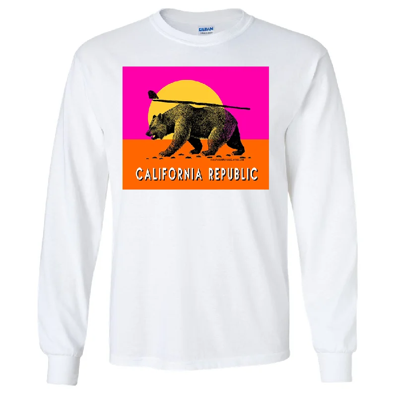 high-quality women’s jeans for everyday wear -California Summer Surf Bear Long Sleeve Shirt