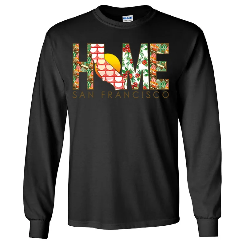 chic women’s sweaters for winter -San Francisco Home Long Sleeve Shirt