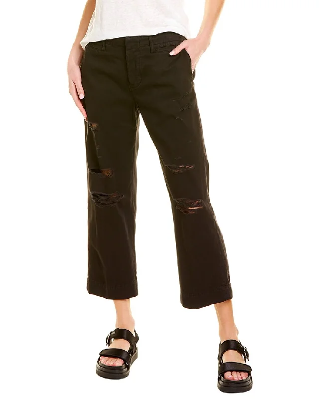 unique women’s dresses for special events -FRAME Denim Le Tomboy Washed Noir Rips Trouser