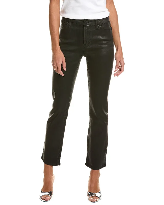 stylish pants for women’s casual wardrobe -GOOD AMERICAN Good Straight Black Coated Jean