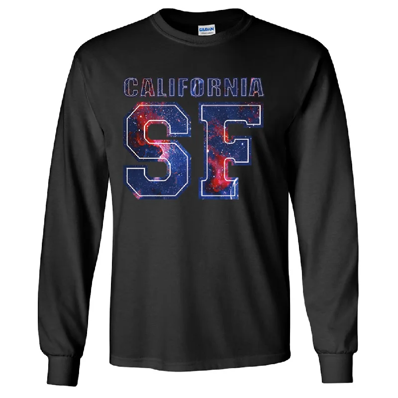 trendy workout clothing for women -California SF Nebula Long Sleeve Shirt