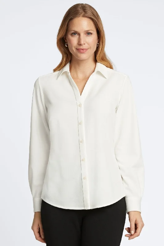 stylish women’s dresses for date nights -Mary Knit Crepe Shirt