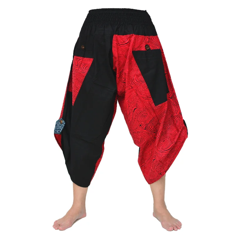 affordable women’s summer clothing -Samurai Pants Ninja Pants Yoga Pants Men Women Black Red