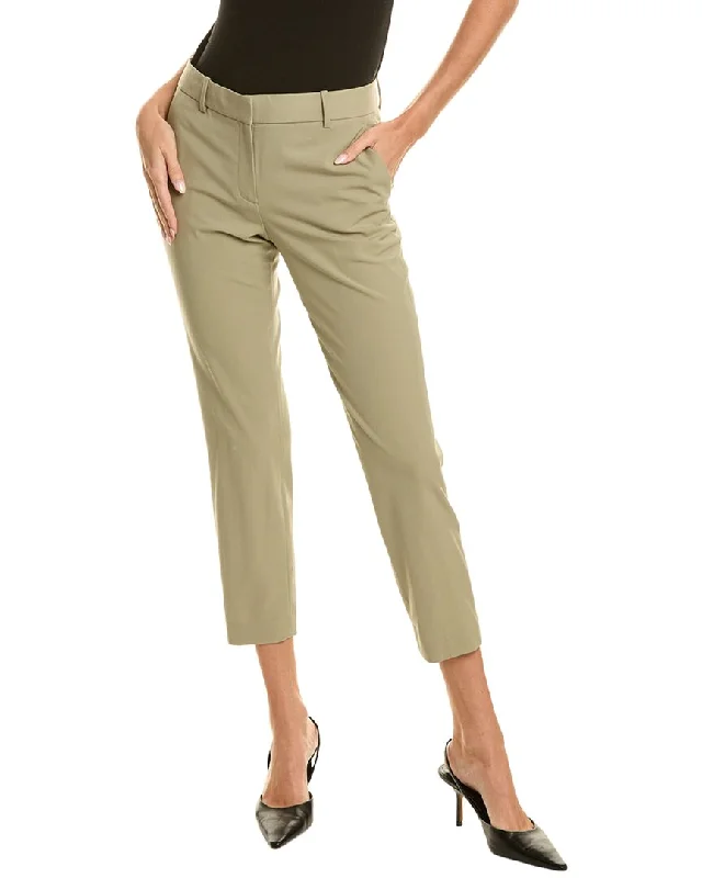 women’s clothing for casual outings -Theory Treeca Wool-Blend Pant