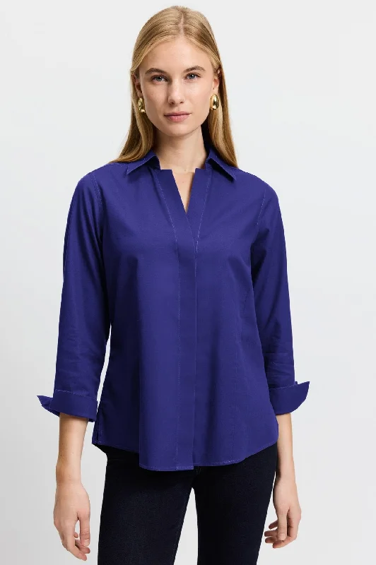 fashion-forward women’s clothing for all seasons -Taylor Pinpoint No Iron 3/4 Sleeve Shirt