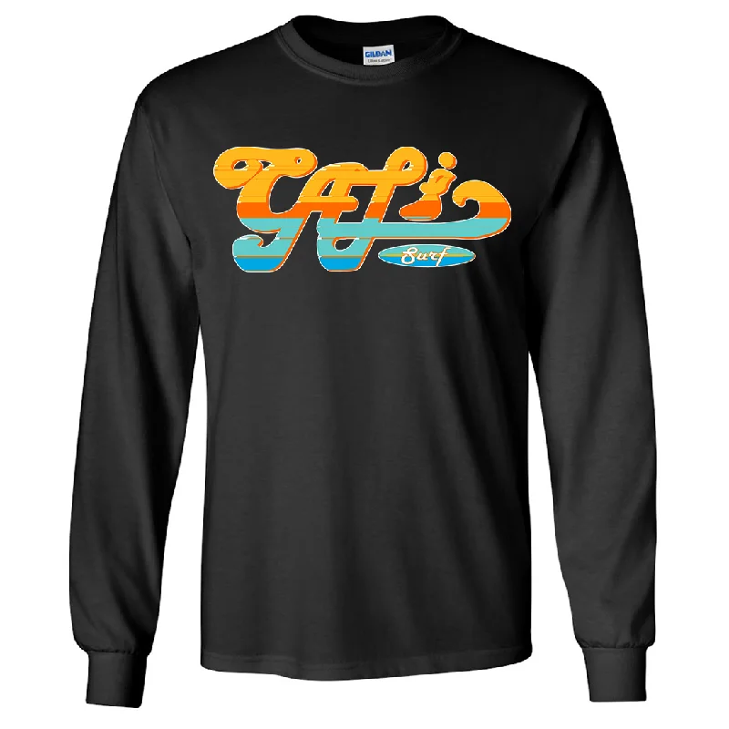 affordable plus-size clothing for women -Cali Surf Long Sleeve Shirt