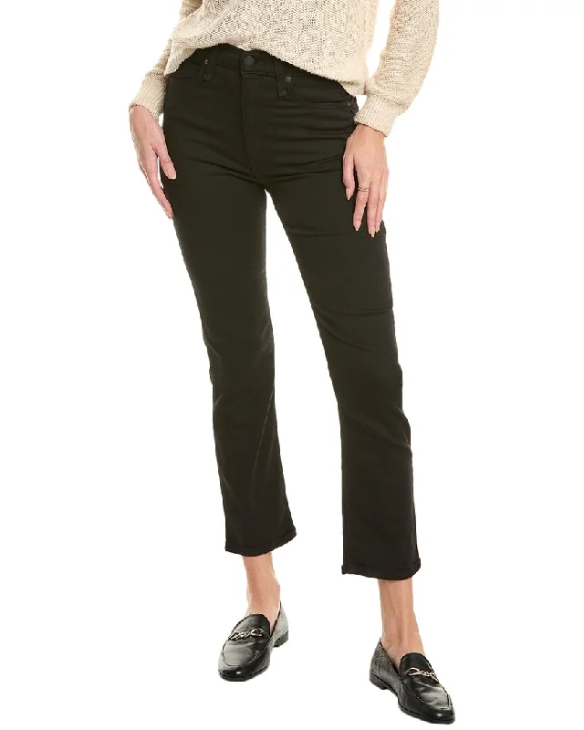 elegant women’s evening wear for parties -rag & bone Fern Black High-Rise Slim Jean