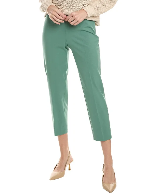 trendy pants for women in 2025 -Piazza Sempione Audrey Wool-Blend Pant