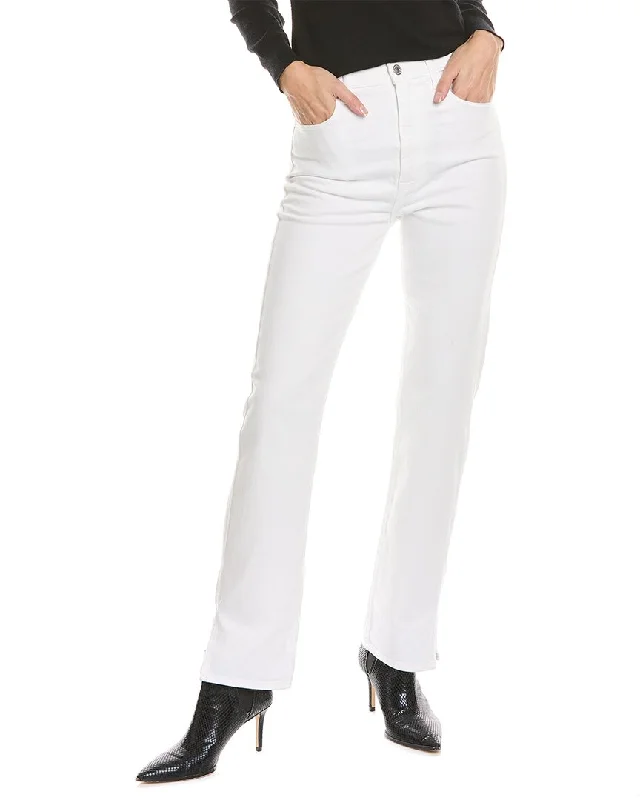 chic women’s blouses for professional style -7 For All Mankind Brilliant White Easy Slim Jean