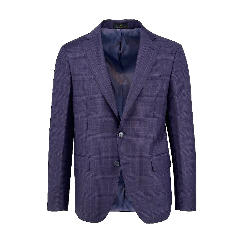 flattering women’s dresses for all body types -Plum Check Sport Coat