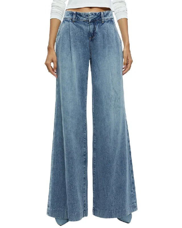 stylish women’s casual wear for 2025 -alice + olivia Eric Low-Rise Jean