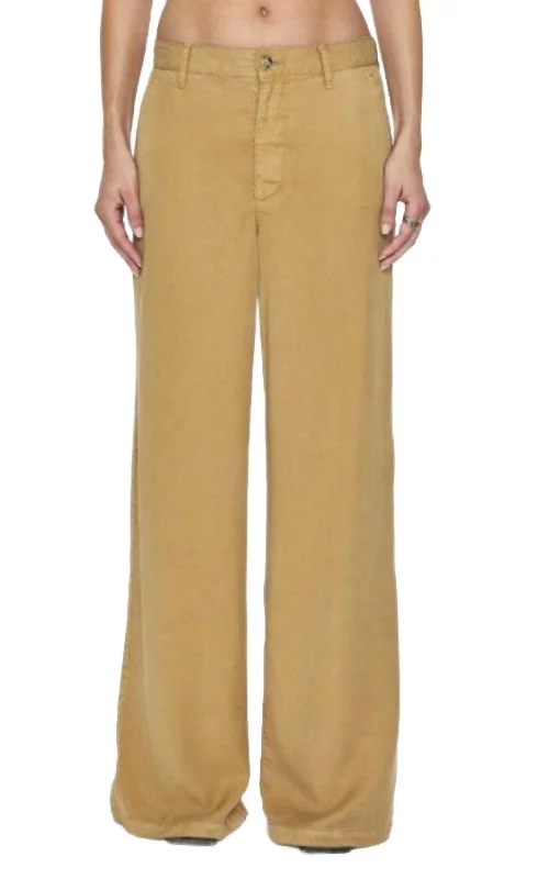 classic women’s cardigans for winter -Women's Jadyn Low Slung Palazzo Pants In Khaki