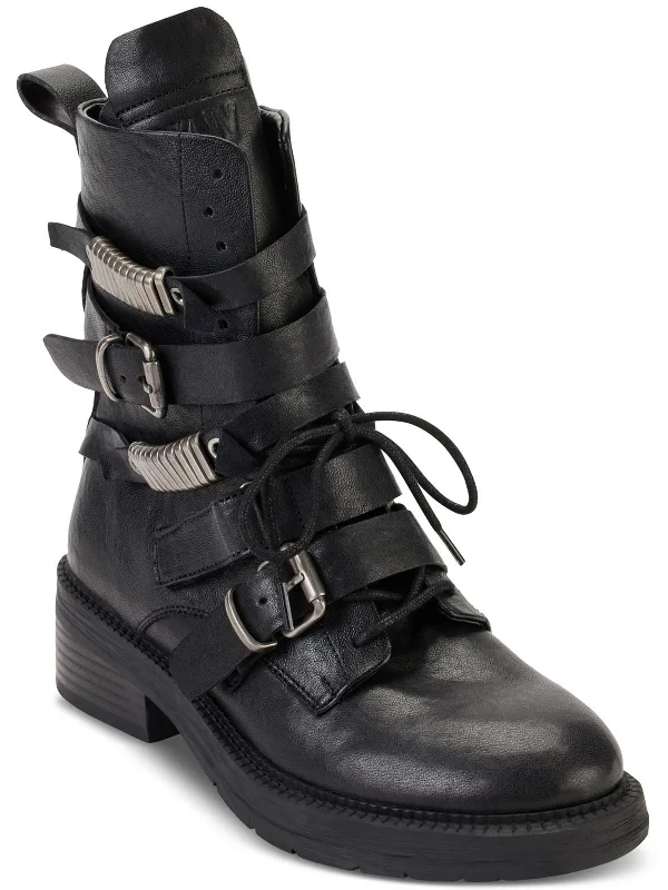 trendy women’s wedges for beach parties -Womens Leather Strappy Ankle Boots